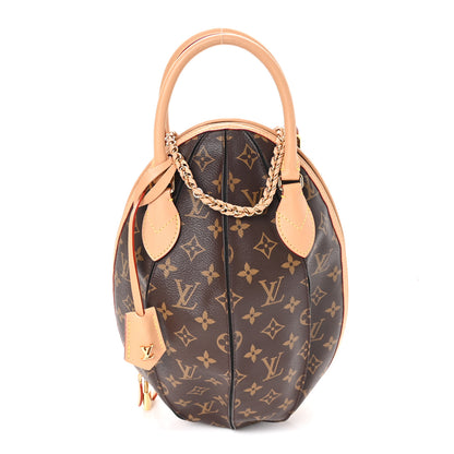 Louis Vuitton Monogram Braided Egg Bag Black 1 of 11