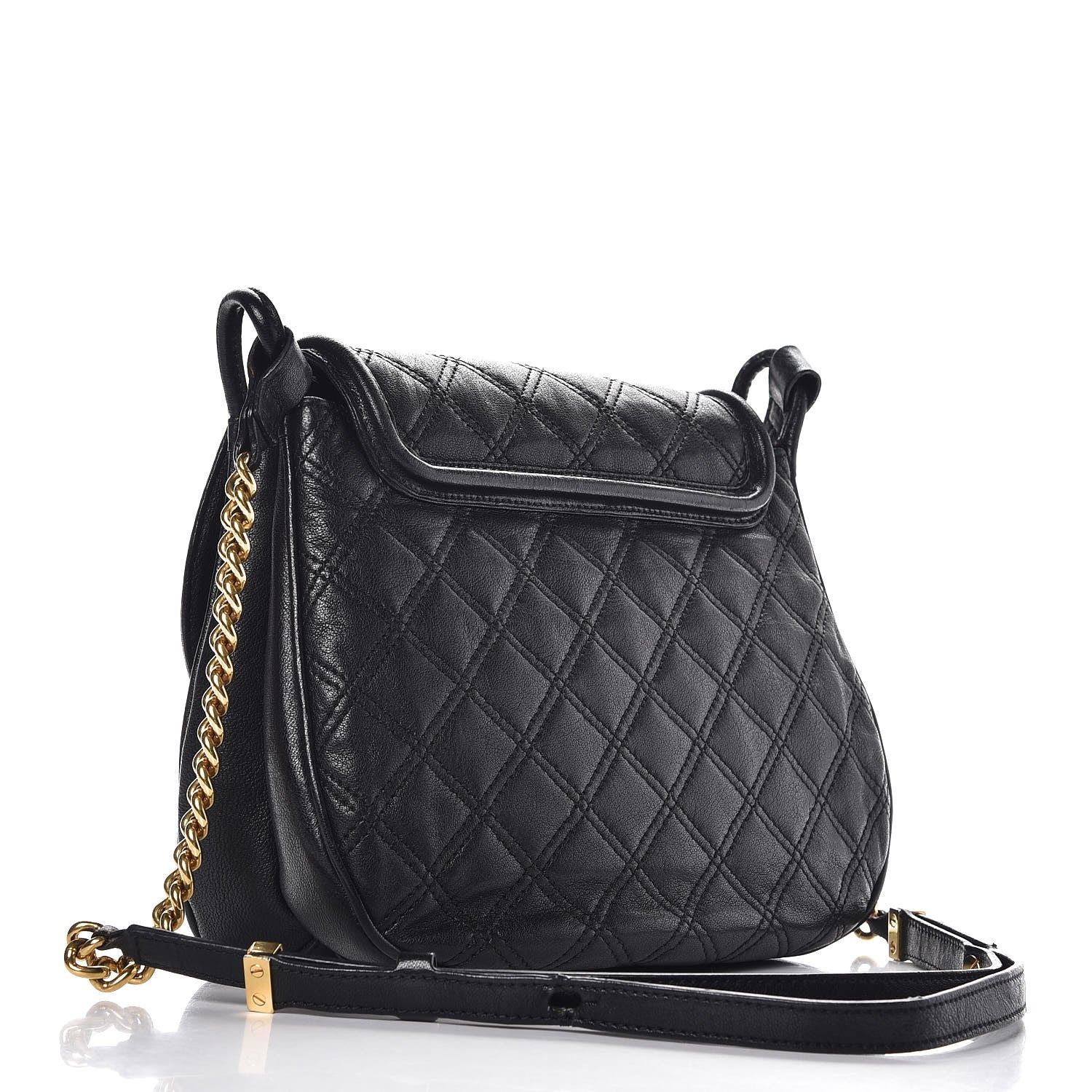 Marc Jacobs Lacquered Lambskin Cooper Black 3 of 17