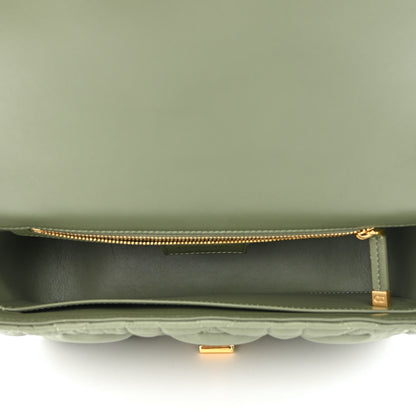 Christian Dior Calfskin Macrocannage Medium Caro Bag Cedar Green 5 of 10