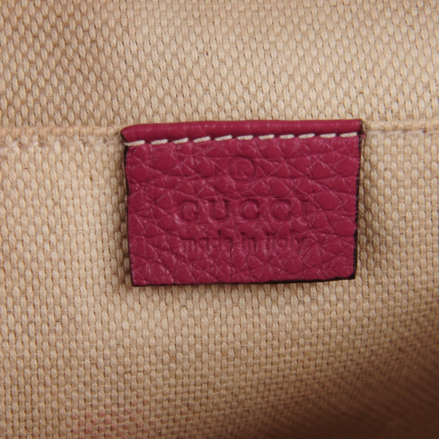 Pebbled Calfskin Small Soho Disco Bag Peonia Flower