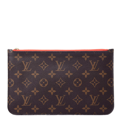 Louis Vuitton Monogram Neverfull MM GM Pochette Piment 1 of 13