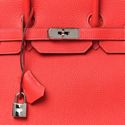 Hermes Togo BIRKIN 35 Rouge Pivoine 8 of 11