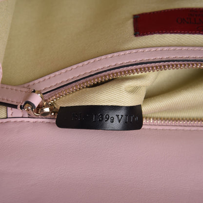 Valentino Garavani Vitello Medium Glam Lock Rockstud Flap Water Rose 8 of 11