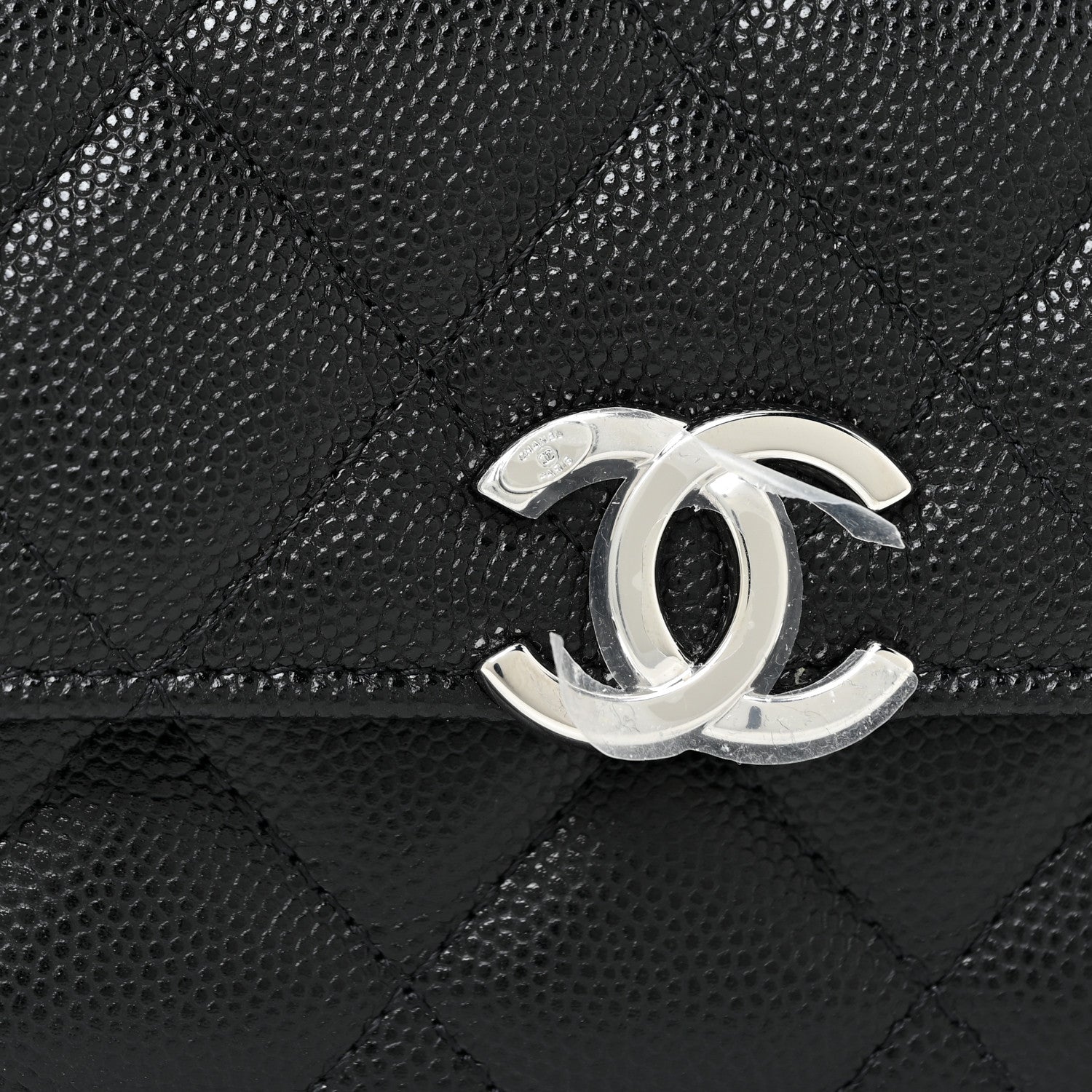 Chanel Caviar Quilted Pick Me Up Clutch With Chain Black 10 of 17