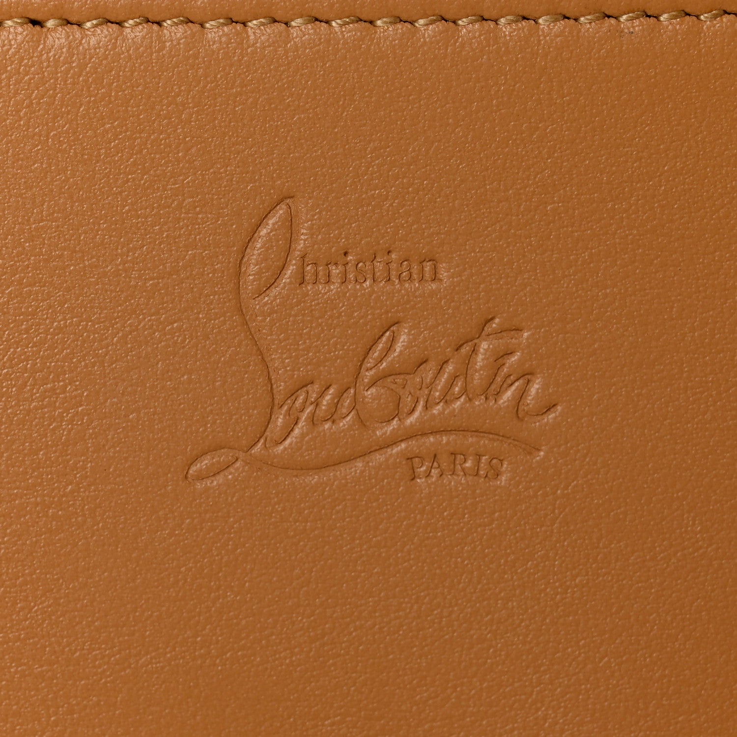 Christian Louboutin Calfskin Macaron Spiked Flap Wallet Cannelle 6 of 7