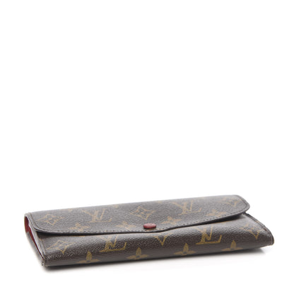 Louis Vuitton Monogram Emilie Wallet Red 3 of 11