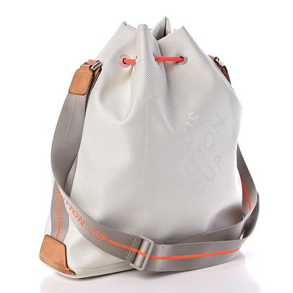 Louis Vuitton Damier Geant Americas Cup Volunteer Bag White 3 of 9