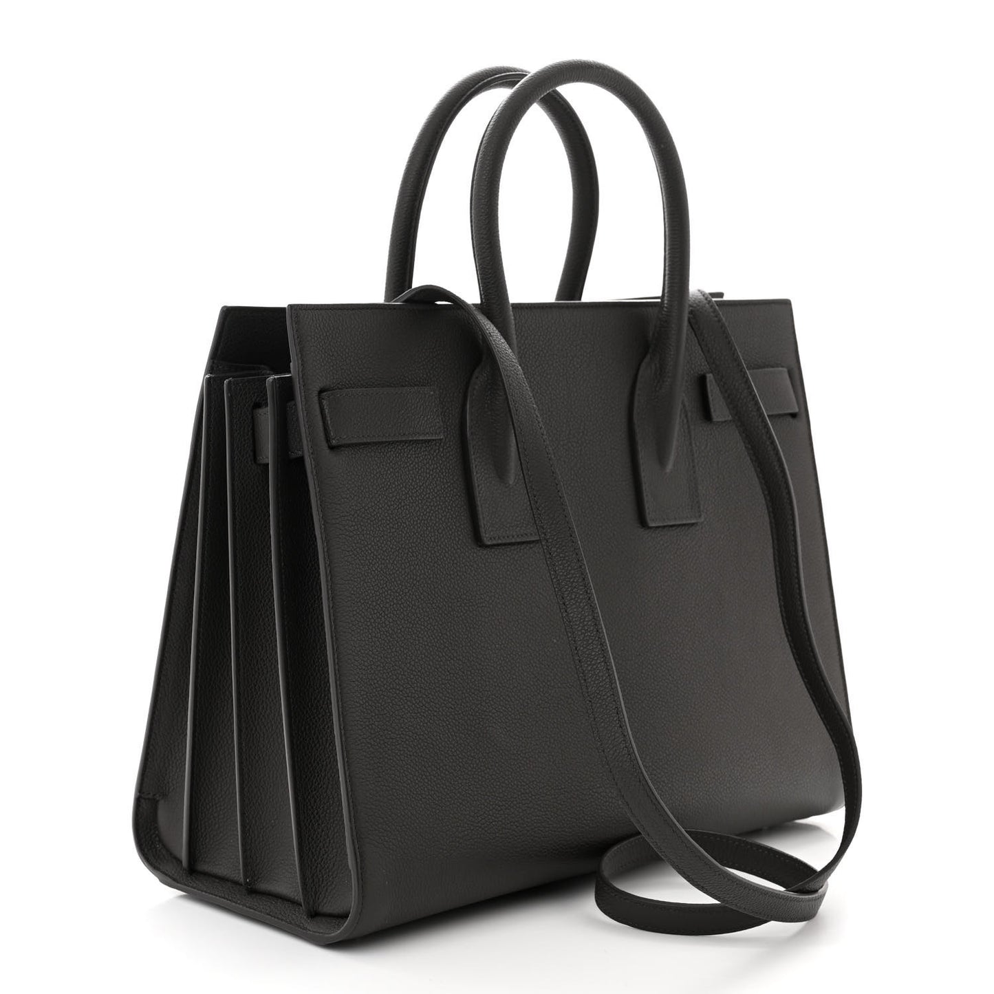 Grained Calfskin Small Sac De Jour Fog