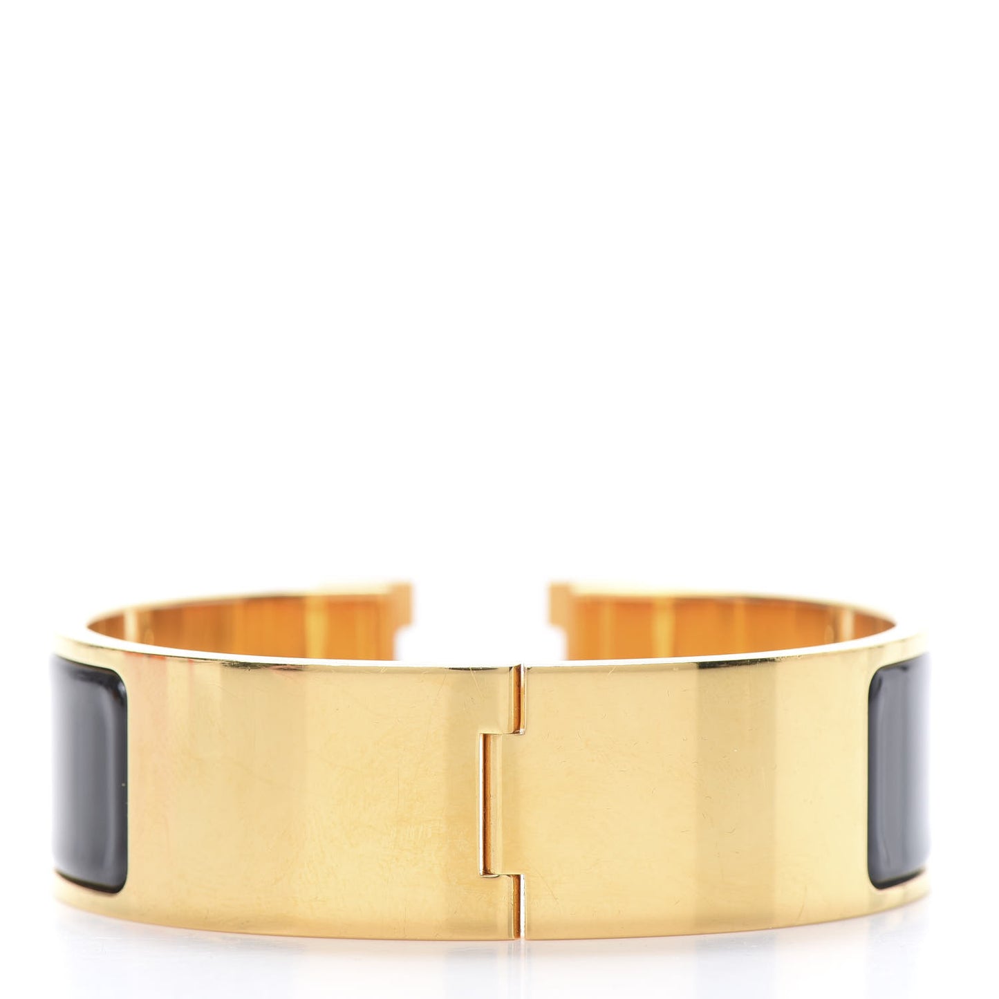 Enamel Wide Clic Clac H Bracelet PM Black