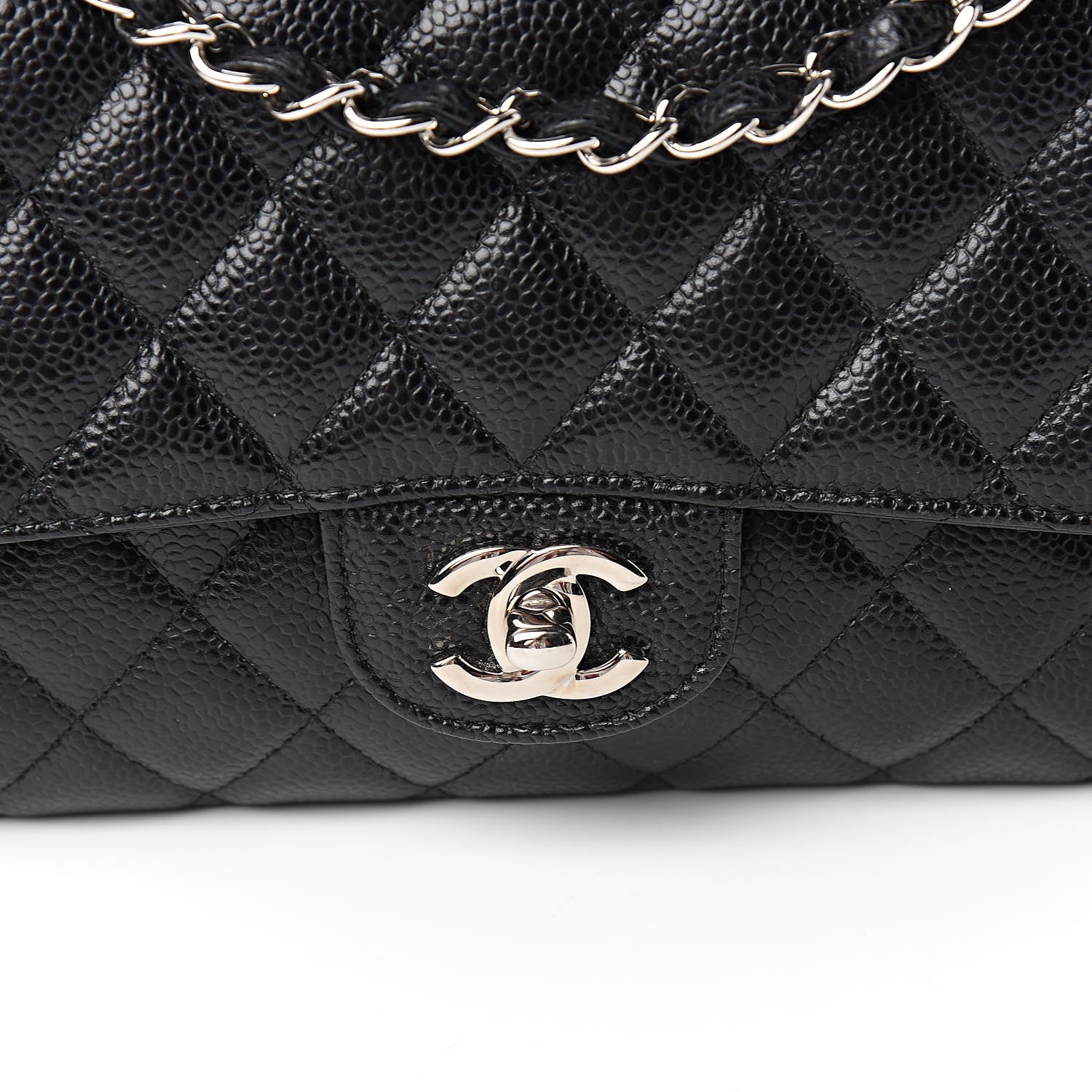 Chanel Caviar Quilted Medium Double Flap Black 10 of 10
