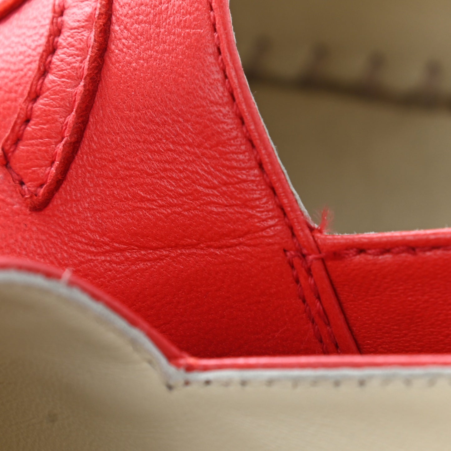 Lambskin CC Espadrilles 37 Red