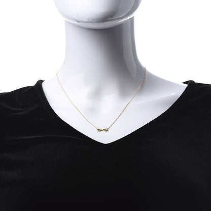 Tiffany 18K Yellow Gold Infinity Pendant Necklace 2 of 5