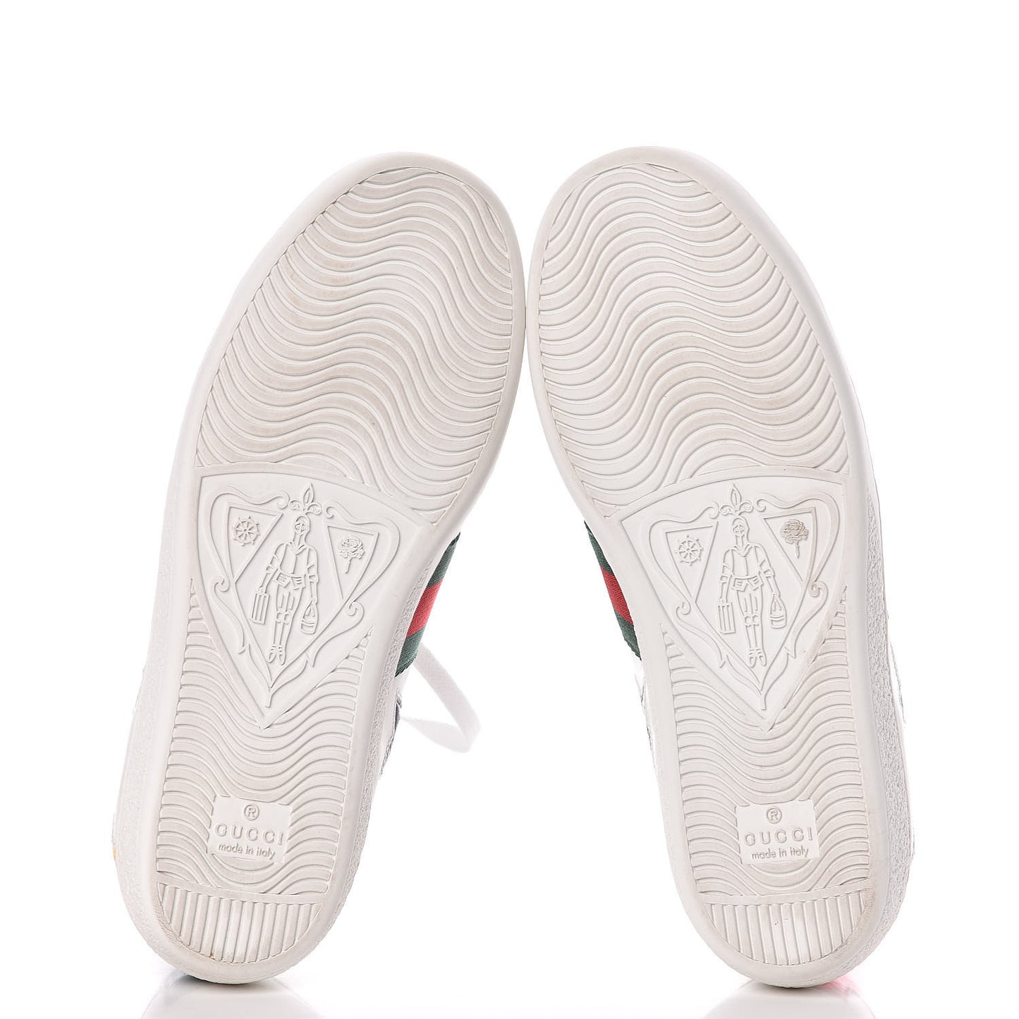 Calfskin Ayers Web Star Embroidered Womens Ace Sneakers 36 White Multi