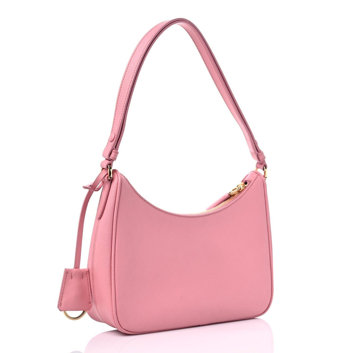 Saffiano Lux Mini Re-Edition Shoulder Bag Petalo
