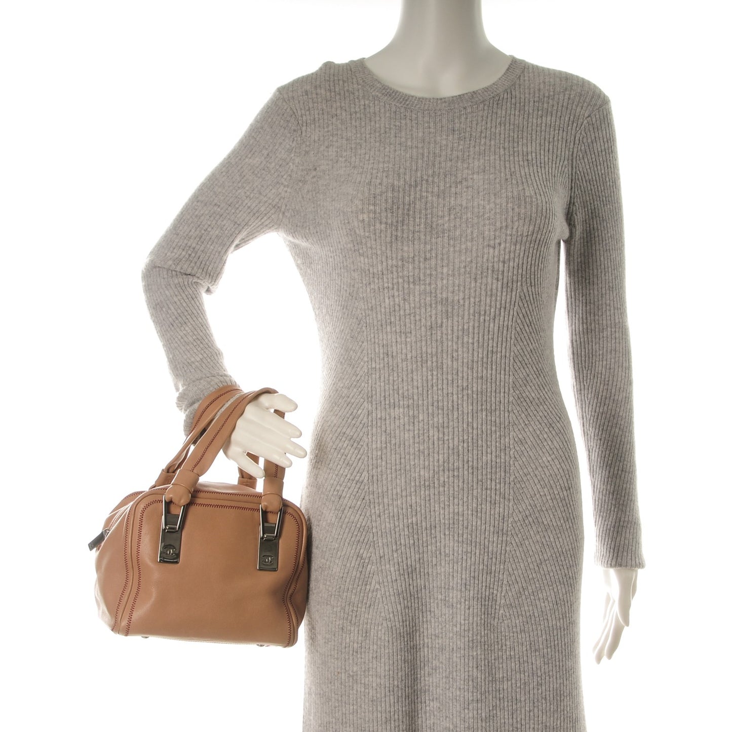 Lambskin Small Bowler Beige