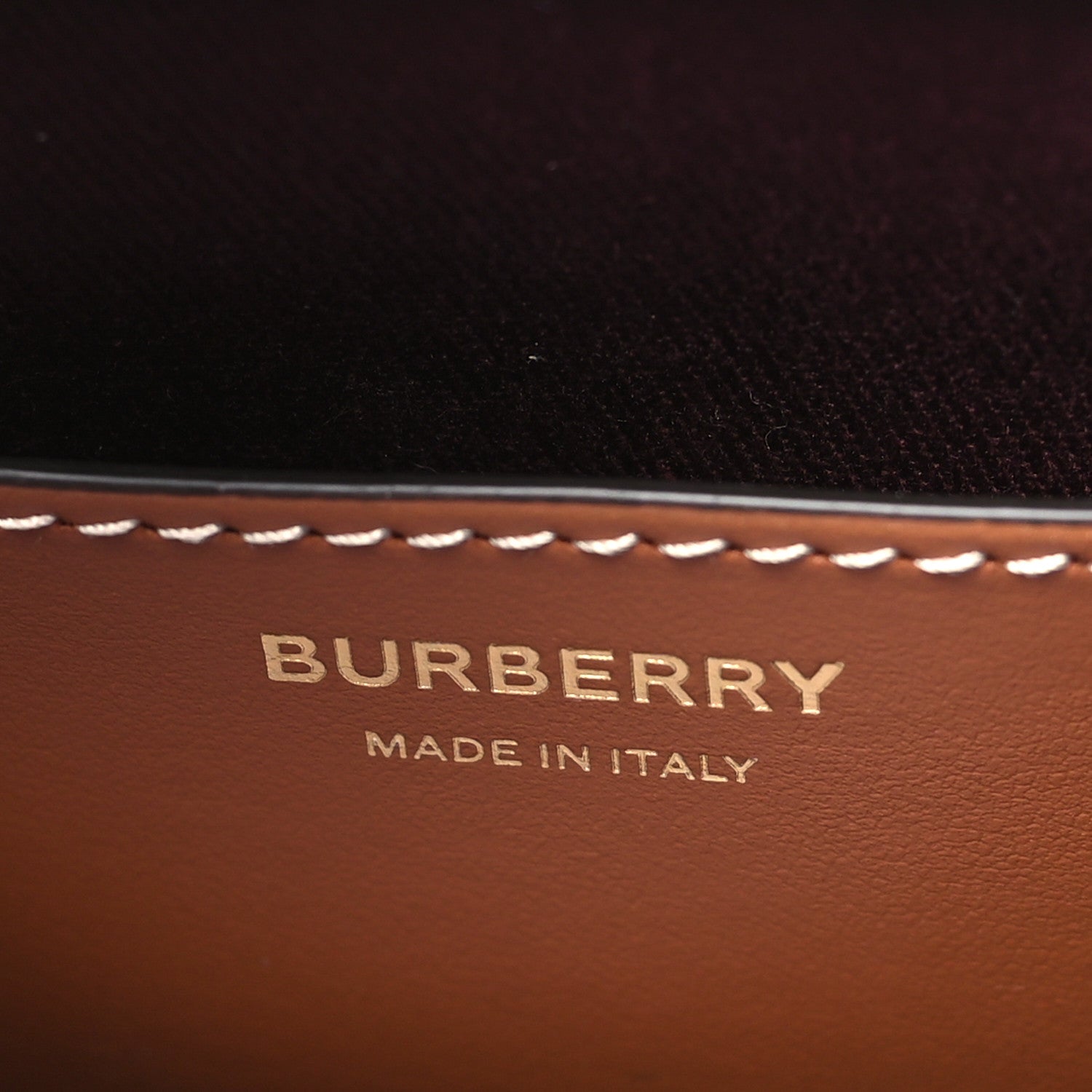 Burberry E-Canvas Vintage Check Small Drawstring Bucket Bag Briar Brown 6 of 9