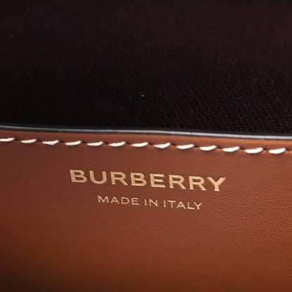 Burberry E-Canvas Vintage Check Small Drawstring Bucket Bag Briar Brown 6 of 9