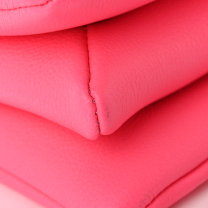 Louis Vuitton Calfskin Embossed Monogram Coussin BB Rose Fluo 10 of 11