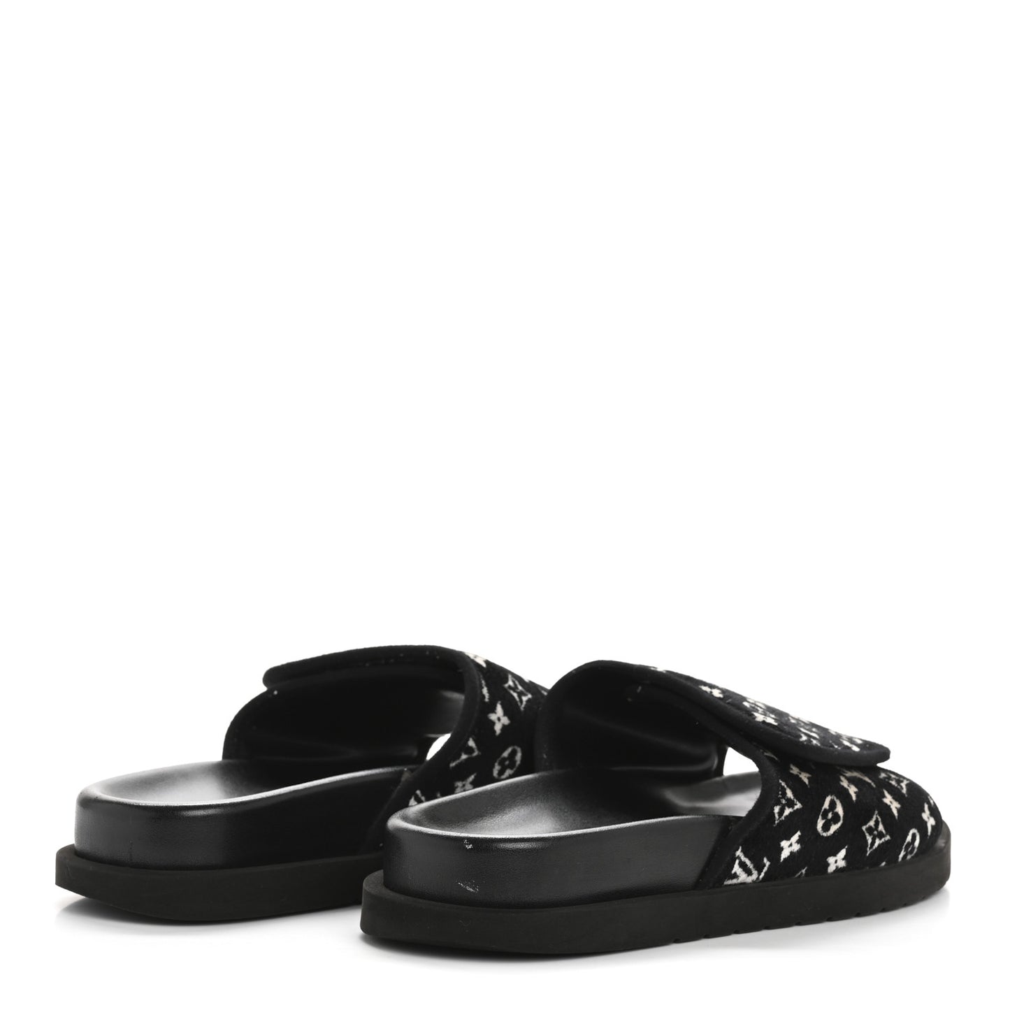 Monogram Mens Miami Mules 8.5 Black