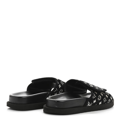 Louis Vuitton Monogram Mens Miami Mules 8.5 Black 5 of 9