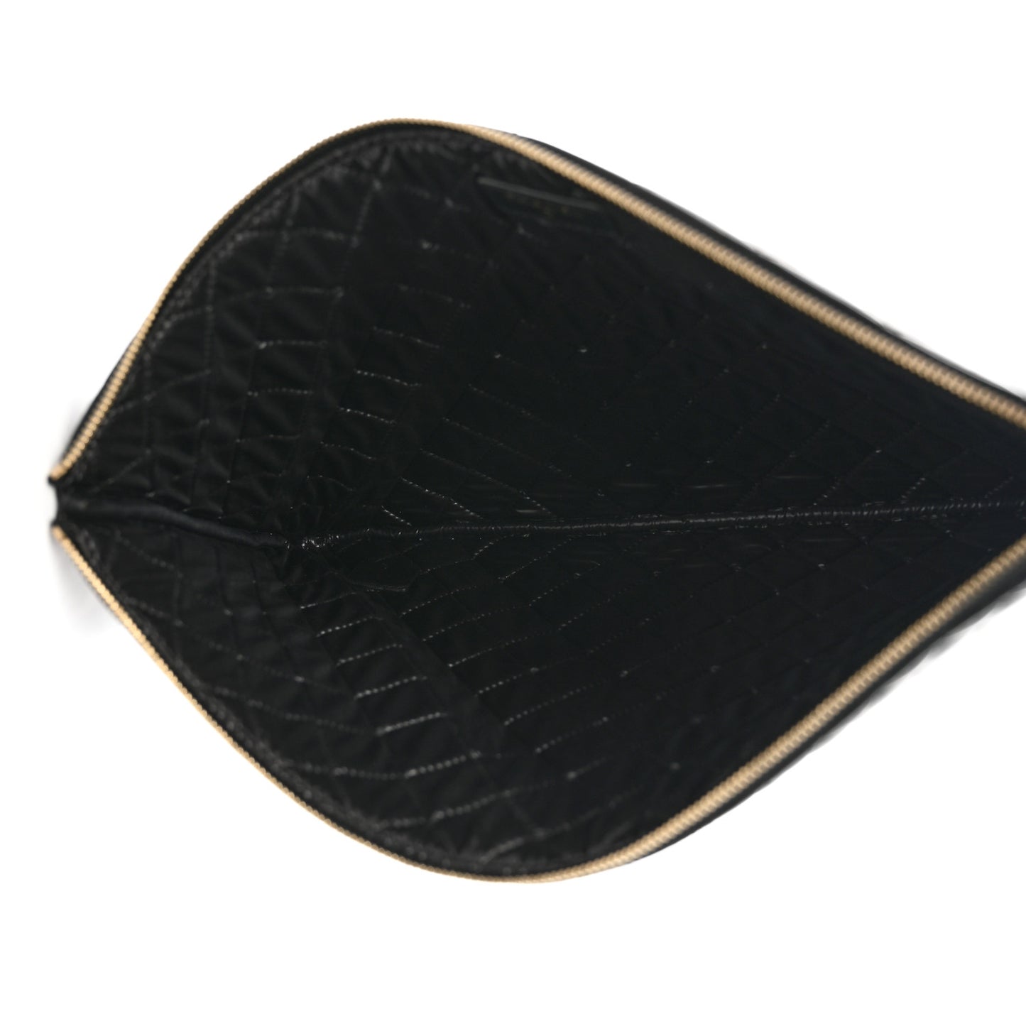 Lambskin Bi Quilted Large Cosmetic Case Black
