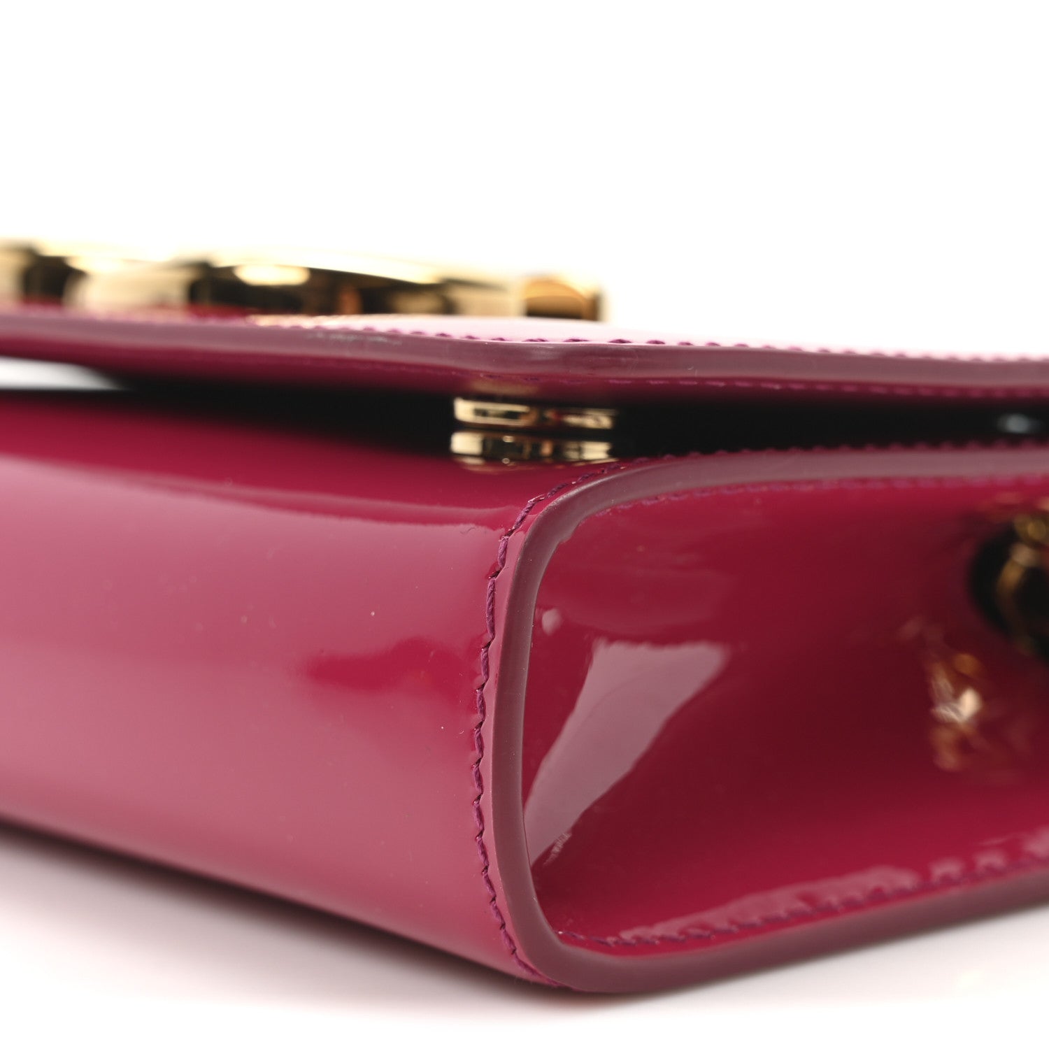 Dolce & Gabbana Patent DG Girls Phone Shoulder Bag Dark Pink 9 of 9