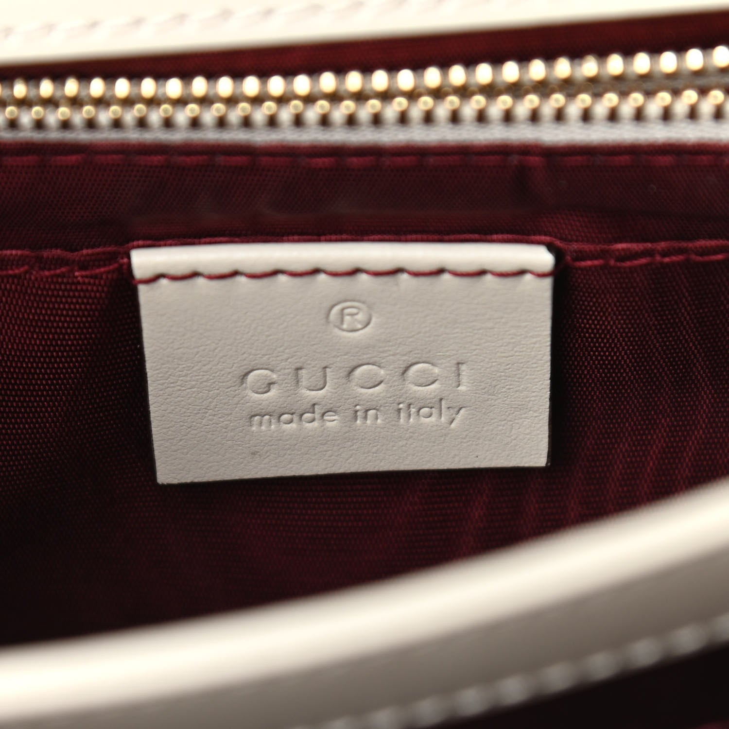 Gucci Grained Calfskin Small Zumi Shoulder Bag Mystic White 6 of 13