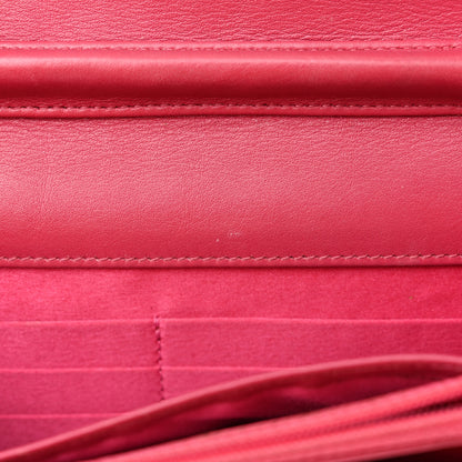 Chanel Patent Camellia Embossed Wallet on Chain WOC Rose 12 of 24