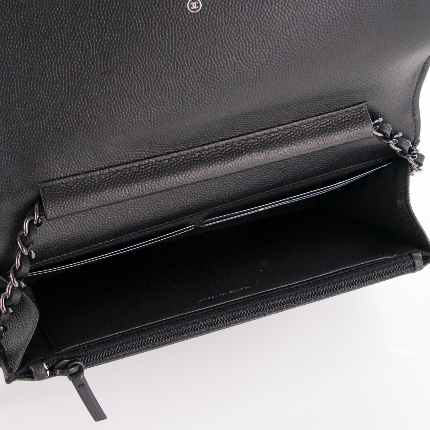 Chanel Caviar Quilted Boy Wallet On Chain WOC So Black 5 of 8