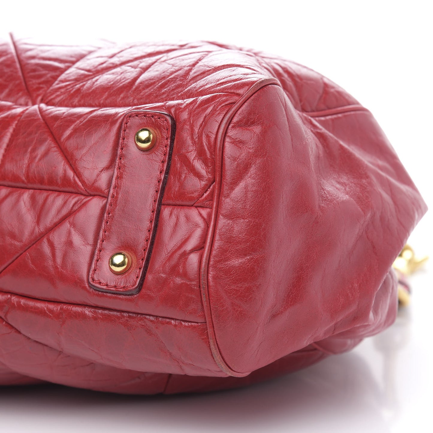 Lambskin Quilted Stam Red