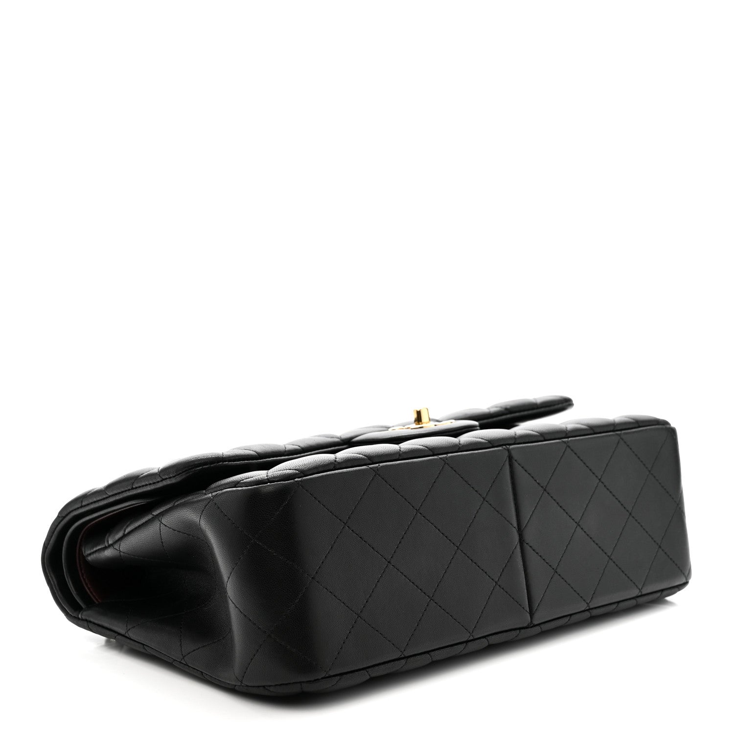 Chanel Lambskin Quilted Jumbo Double Flap Black 4 of 10