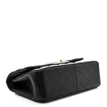 Chanel Lambskin Quilted Jumbo Double Flap Black 4 of 10