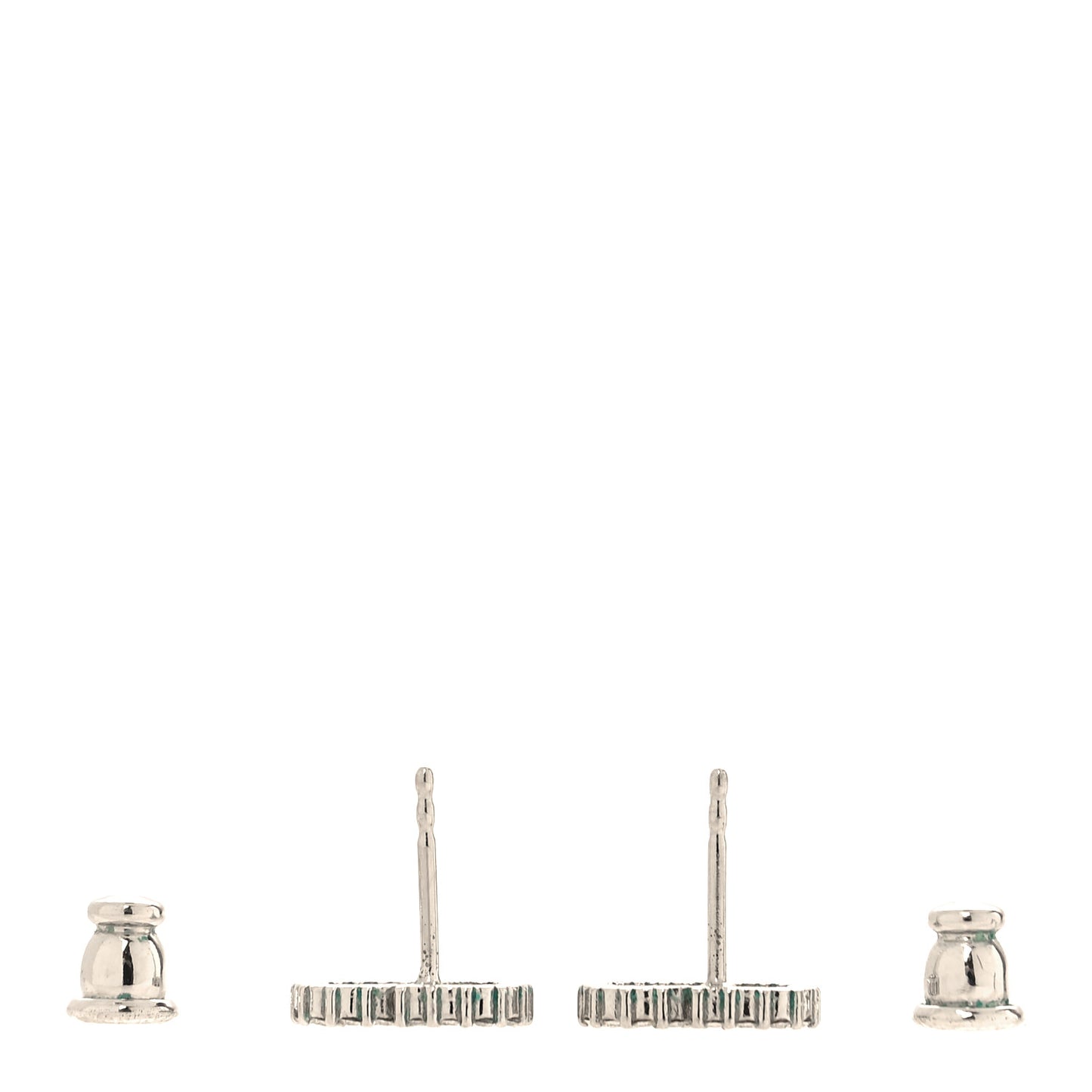 Strass Crystal CD Earrings Silver