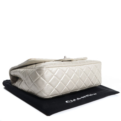 Chanel Metallic Lambskin Jumbo Single Flap Light Gold 4 of 8