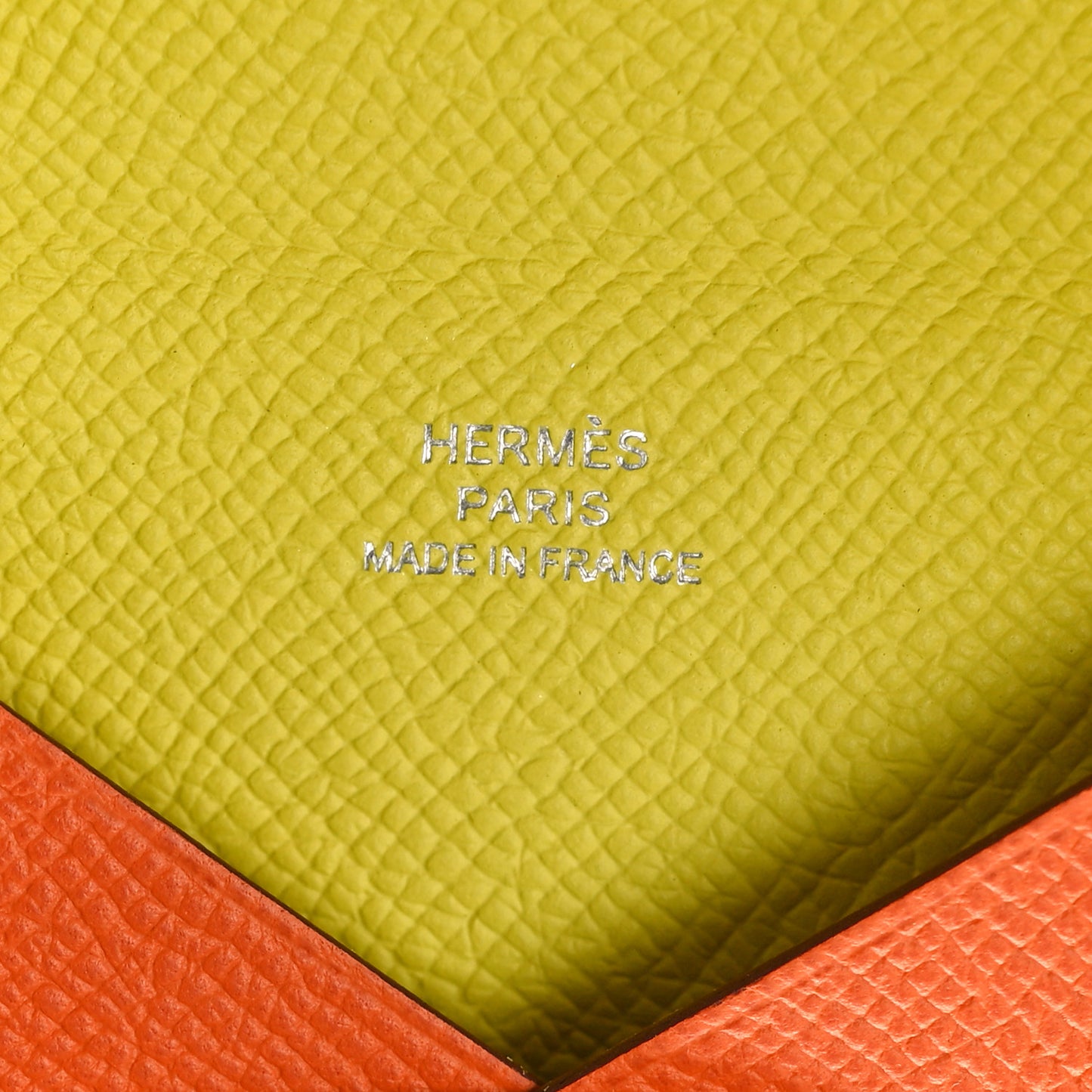 Epsom Verso Calvi Card Case Orange Lime
