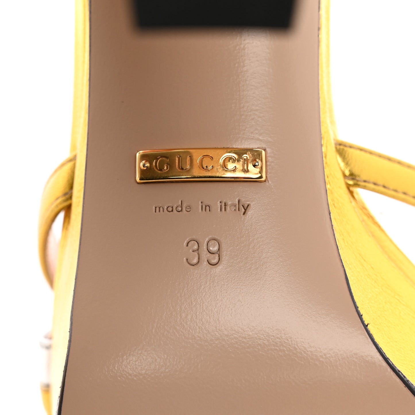 Nappa Silk Alison Platform 105mm Sandals 39 Argento Oro Vecchio