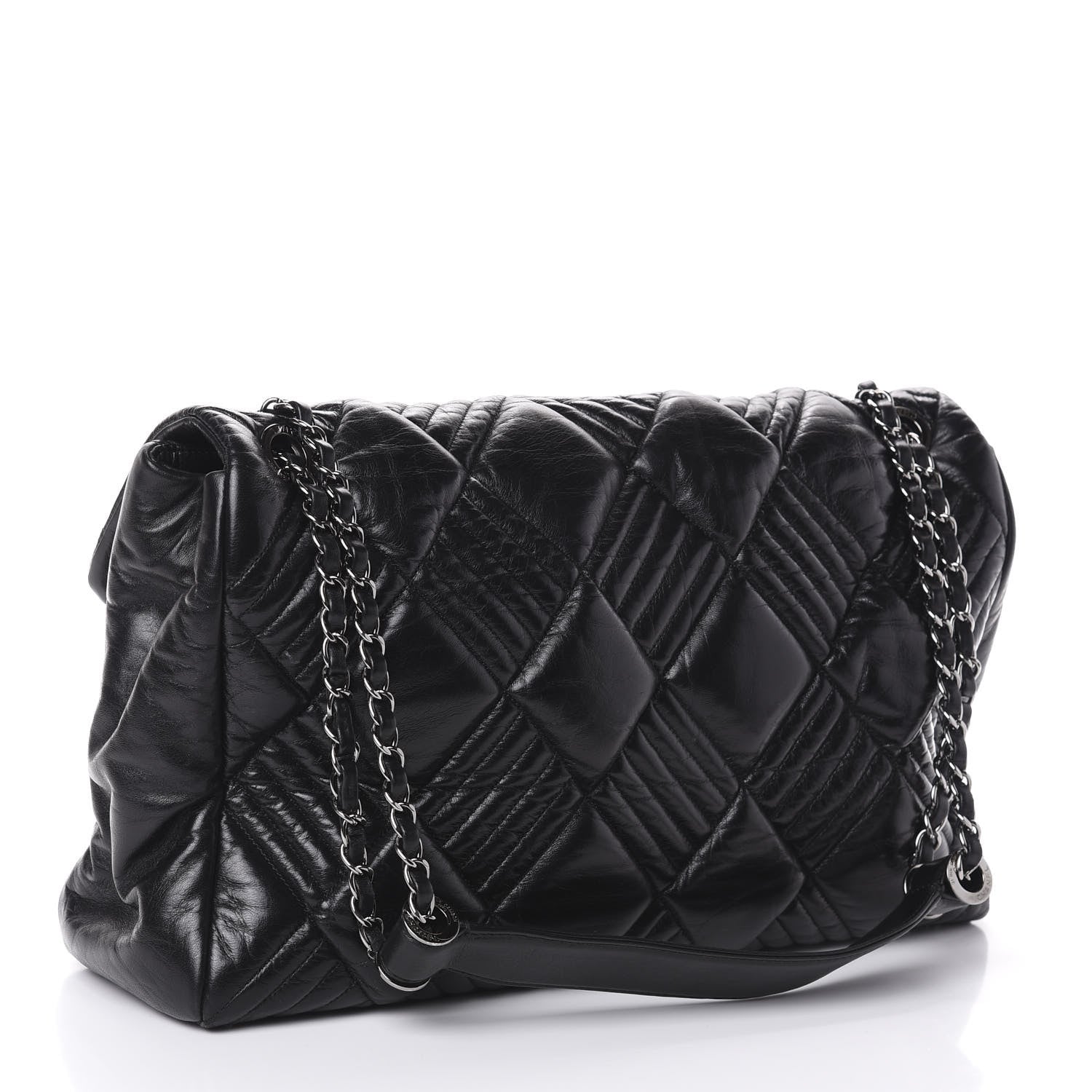 Chanel Lambskin In and Out XL Maxi Flap Black 3 of 11