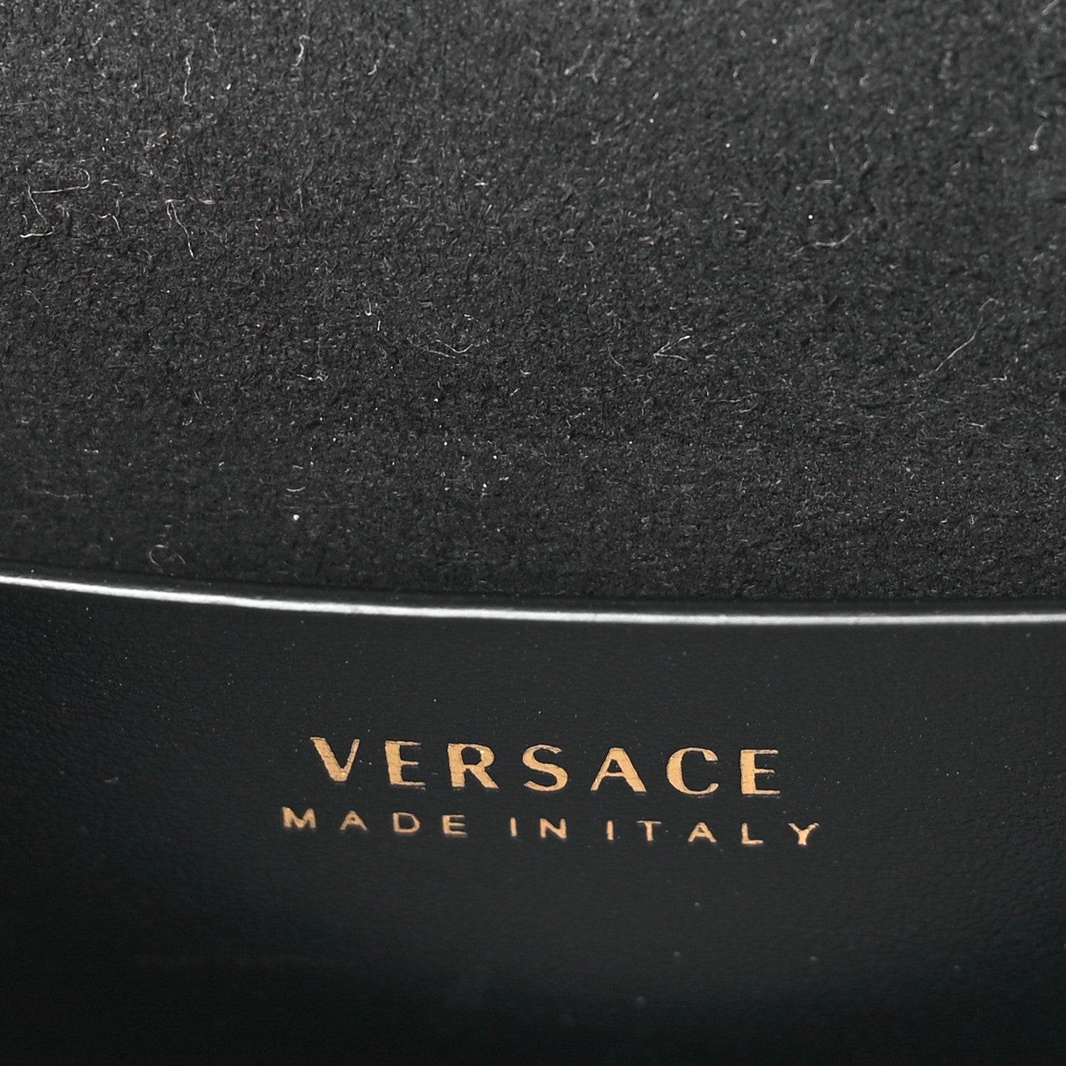 Versace Borsa Vitello Barocco Scarf Sash Shoulder Bag Black Multicolor 6 of 8