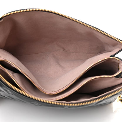 Louis Vuitton Lambskin Embossed Monogram Coussin PM Black 5 of 13