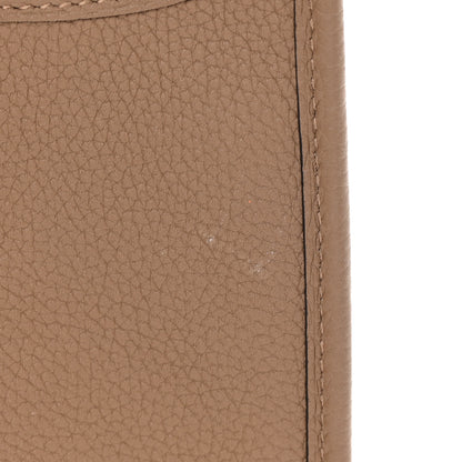 Hermes Taurillon Clemence Amazone Evelyne TPM Beige De Weimar Gris Etain 12 of 14