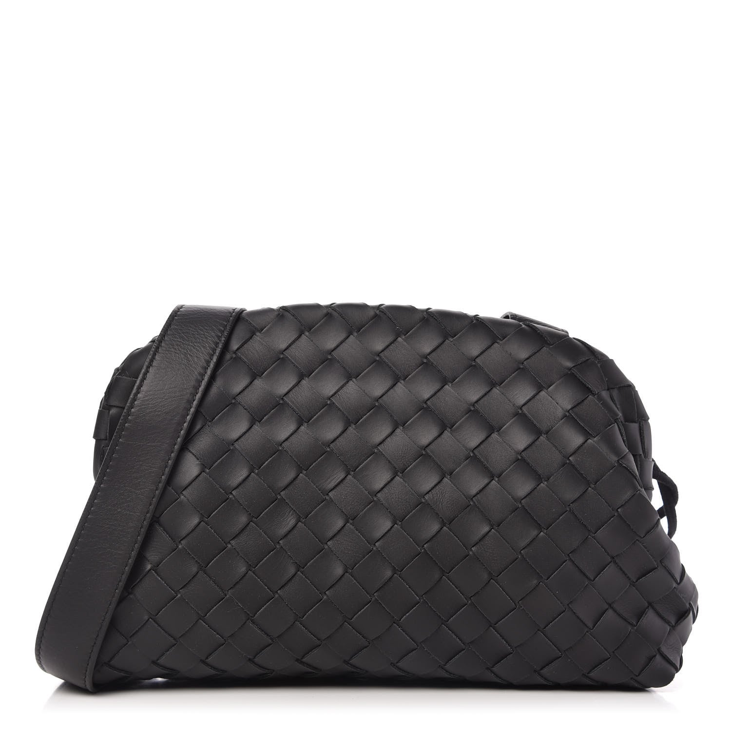 Bottega Veneta Calfskin Intrecciato Crossbody Black 3 of 12