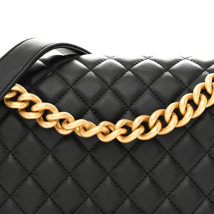 Chanel Lambskin Quilted Medium Boy Flap Black 8 of 10