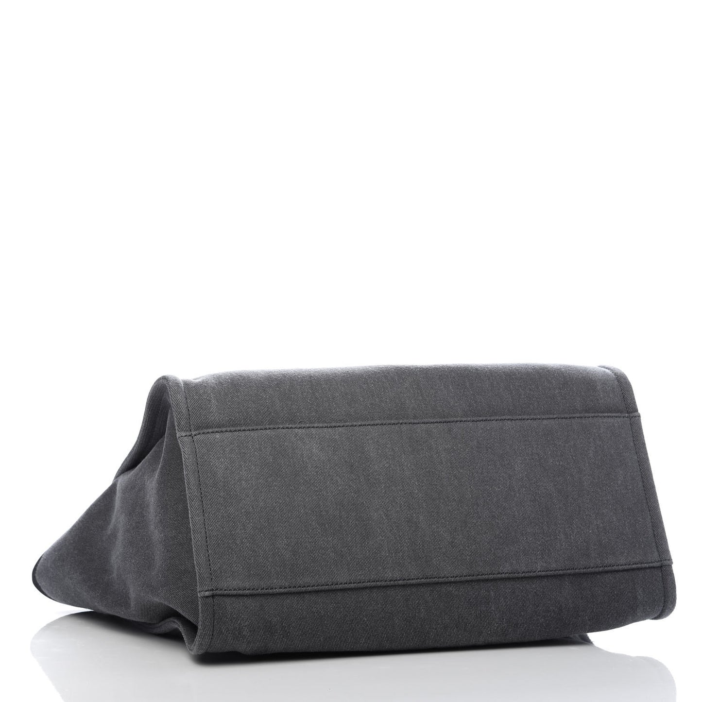 Canvas Sequin Large Deauville Tote Charcoal