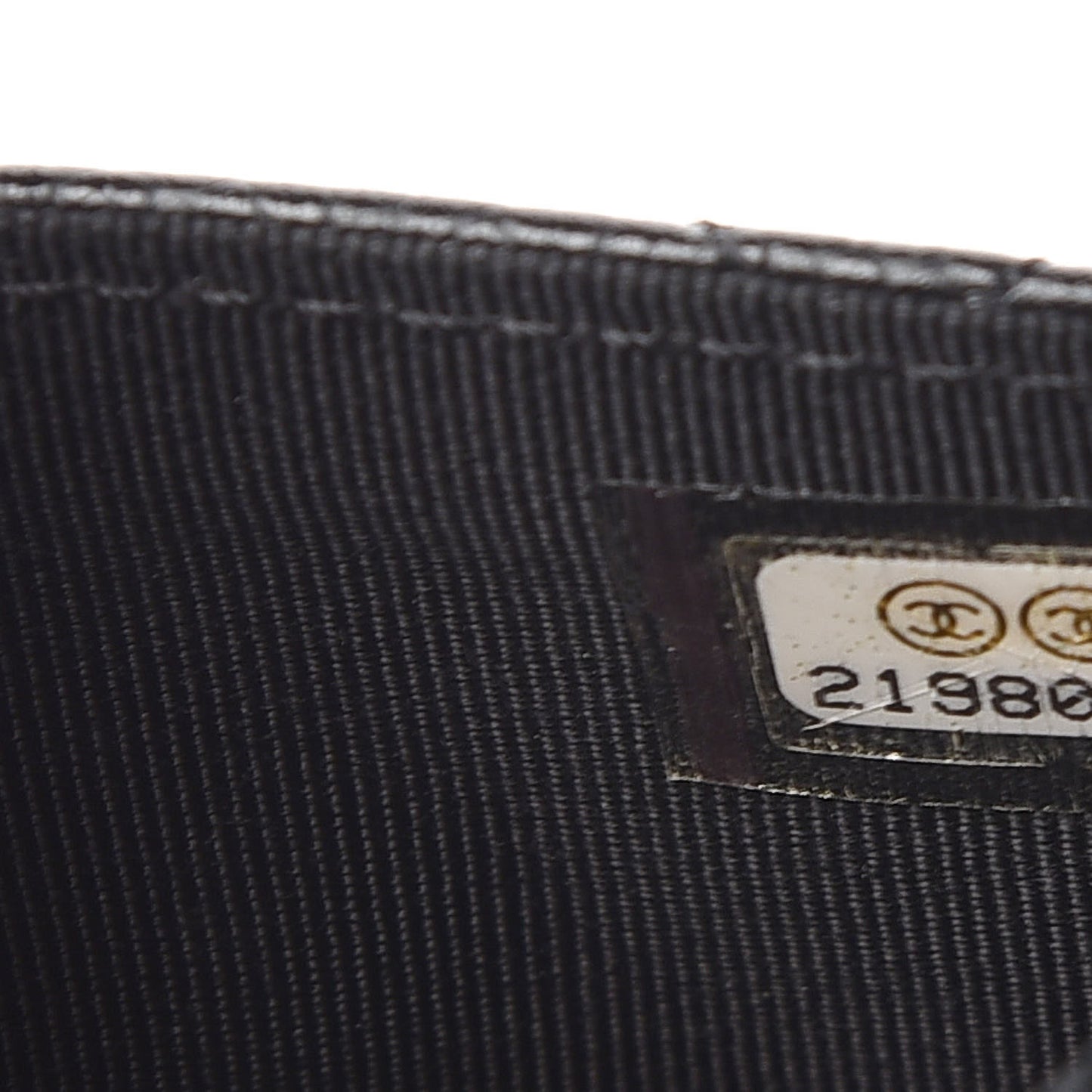 Caviar Quilted Flap Card Holder Black