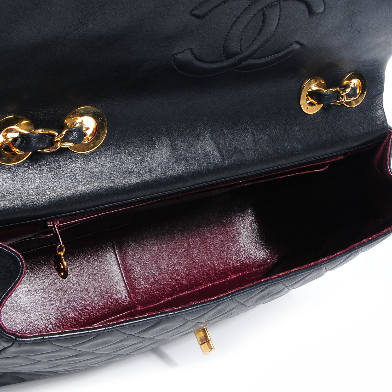 Chanel Lambskin XL Jumbo Flap Black 5 of 10