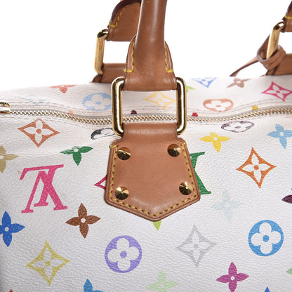 Louis Vuitton Monogram Multicolor Speedy 30 White 9 of 16