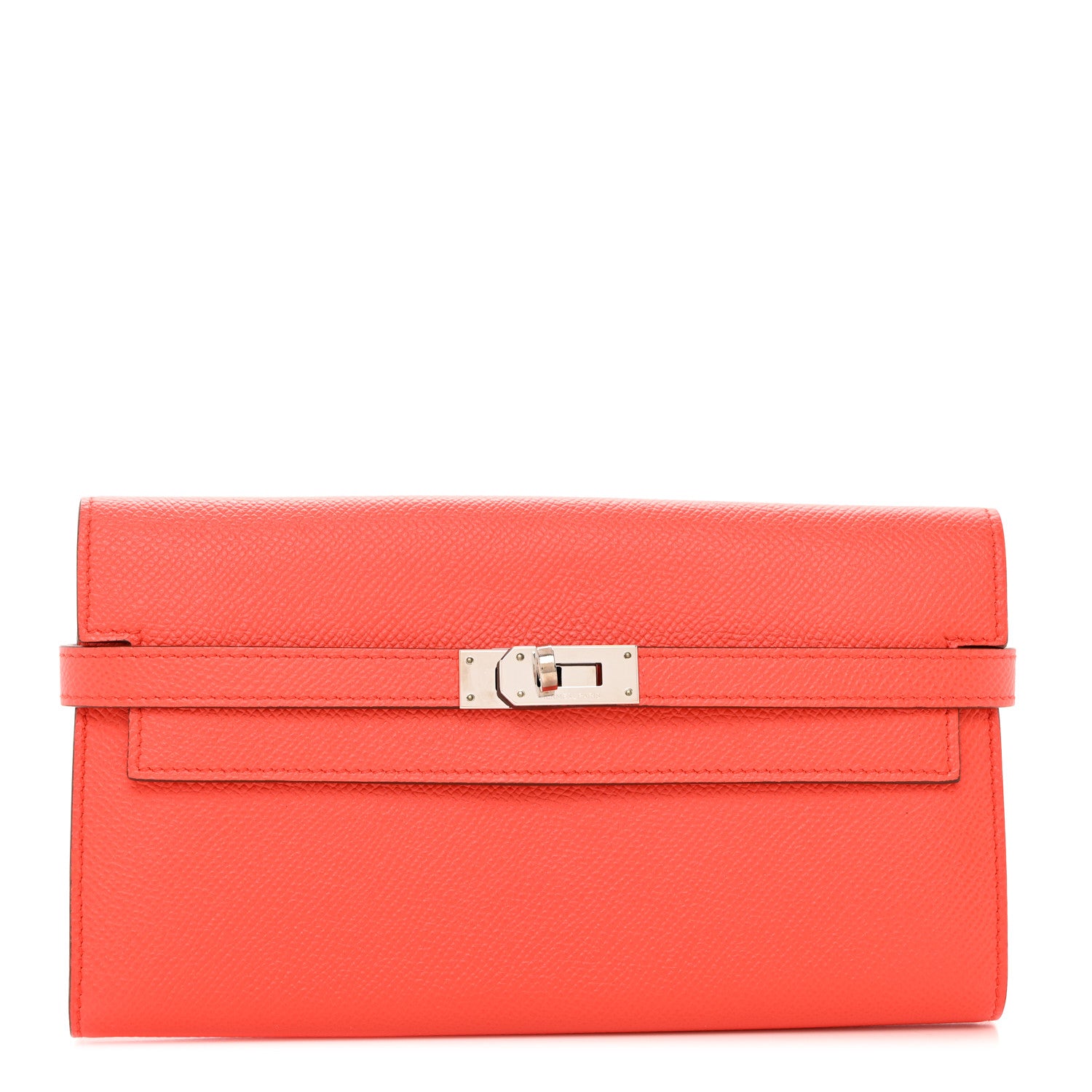 Hermes Epsom Kelly Longue Wallet Orange Poppy 1 of 8