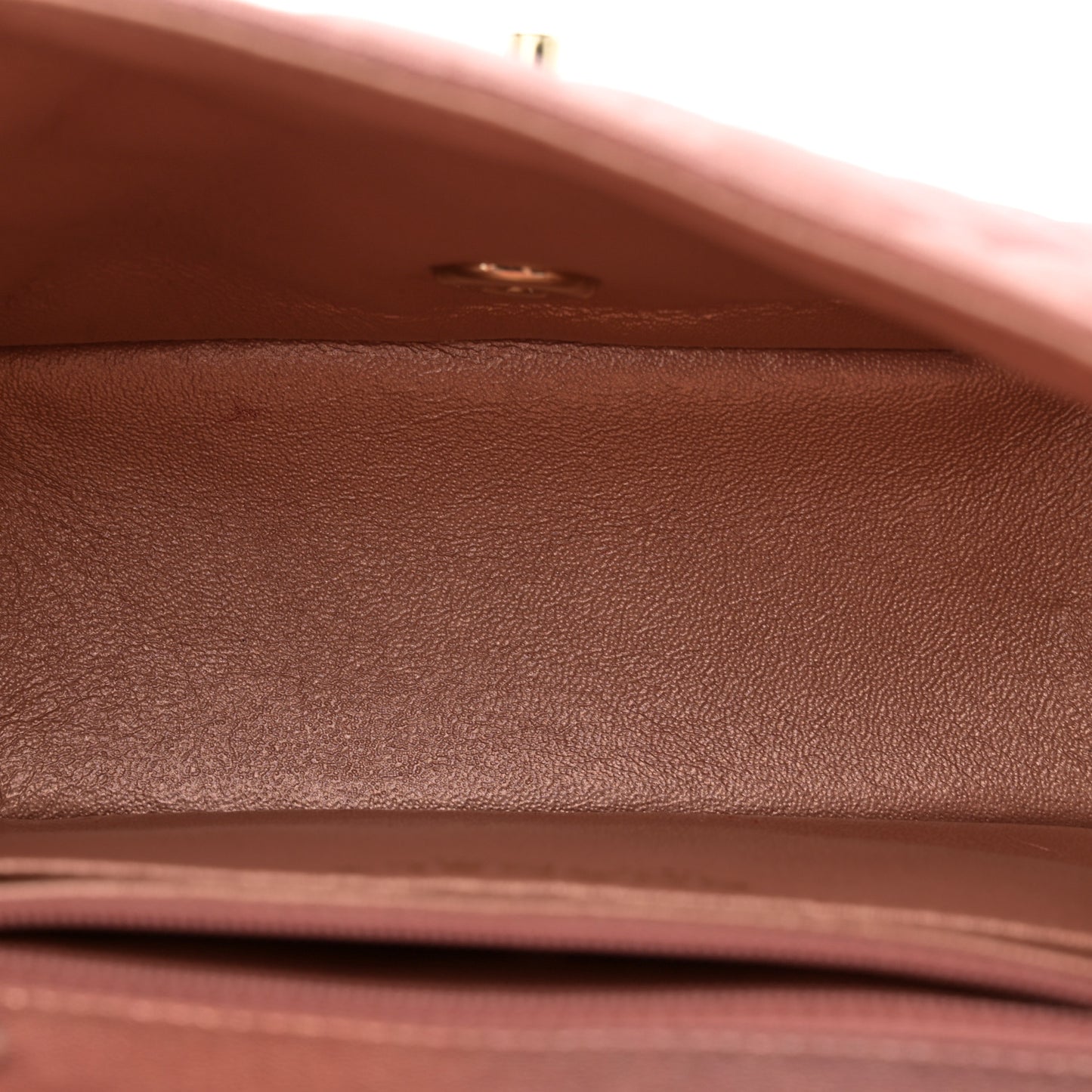 Metallic Lambskin Quilted Ombre Mini Square Flap Pink