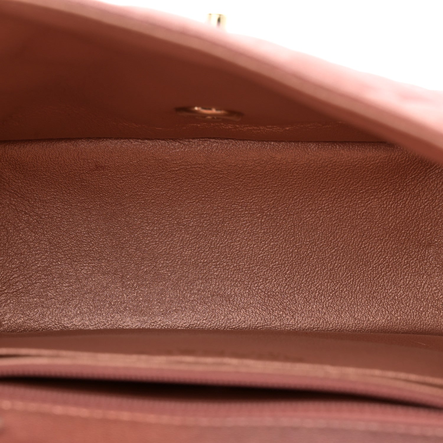 Chanel Metallic Lambskin Quilted Ombre Mini Square Flap Pink 5 of 11