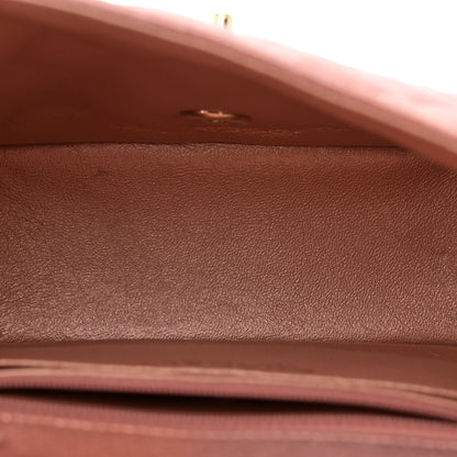 Chanel Metallic Lambskin Quilted Ombre Mini Square Flap Pink 5 of 11